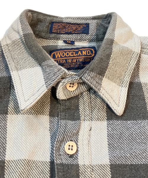 WOODLAND（ウッドランド）WOODLAND (ウッドランド) チェックシャツ グレー サイズ:Ｍの古着・服飾アイテム
