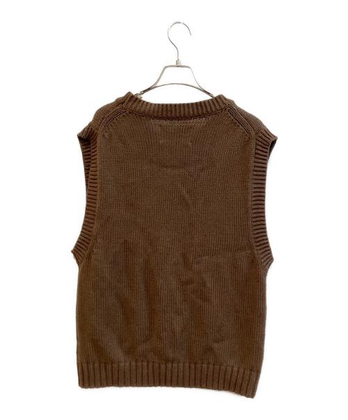 MHL（マーガレットハウエル）MHL (マーガレットハウエル) ニットベスト ブラウン サイズ:Ｍの古着・服飾アイテム