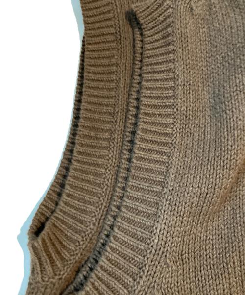 MHL（マーガレットハウエル）MHL (マーガレットハウエル) ニットベスト ブラウン サイズ:Ｍの古着・服飾アイテム