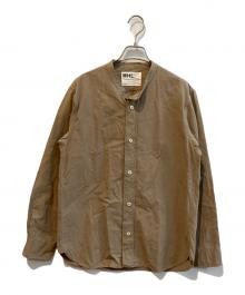 MHL（マーガレットハウエル）の古着「バンドカラーシャツ　596-0150511」｜ベージュ