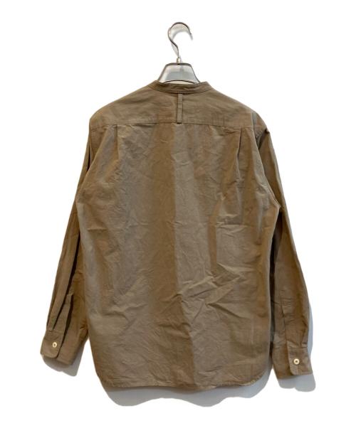 MHL（マーガレットハウエル）MHL (マーガレットハウエル) バンドカラーシャツ　596-0150511 ベージュ サイズ:Mの古着・服飾アイテム