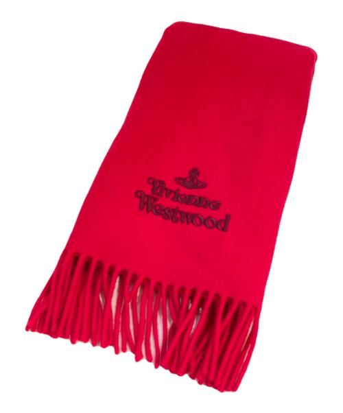 Vivienne Westwood（ヴィヴィアンウエストウッド）Vivienne Westwood (ヴィヴィアンウエストウッド) マフラー レッドの古着・服飾アイテム