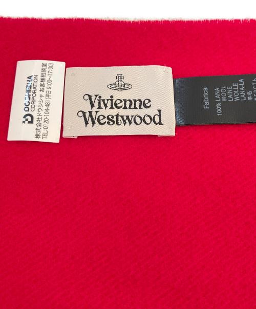 Vivienne Westwood（ヴィヴィアンウエストウッド）Vivienne Westwood (ヴィヴィアンウエストウッド) マフラー レッドの古着・服飾アイテム