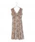 Her lip to（ハーリップトゥ）の古着「Lace Trimmed Floral Dress　HLT2009040」｜ブラウン