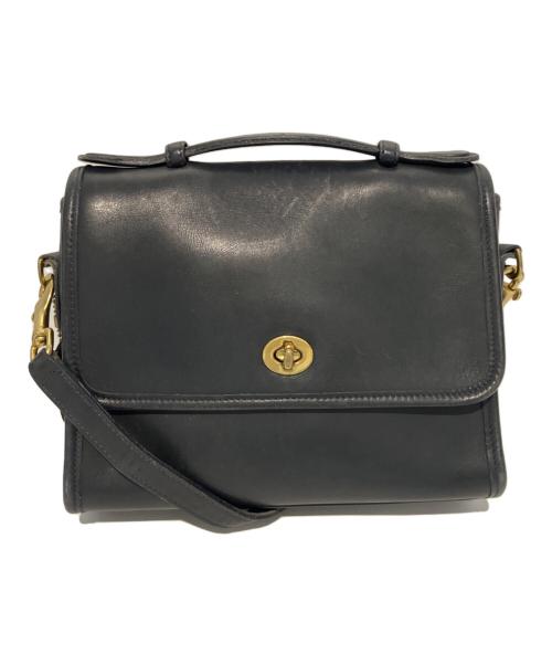 COACH（コーチ）COACH (コーチ) ターンロックフラップショルダーバッグ　9870 ネイビーの古着・服飾アイテム
