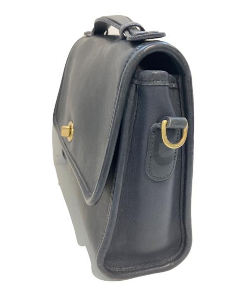 COACH（コーチ）COACH (コーチ) ターンロックフラップショルダーバッグ　9870 ネイビーの古着・服飾アイテム