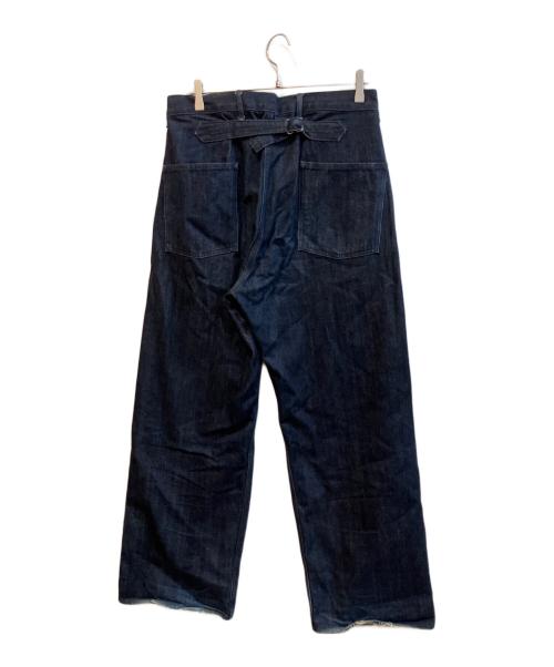 ordinary fits（オーディナリーフィッツ）Ordinary fits (オーディナリーフィッツ) シンチバックベイカーデニムパンツ インディゴ サイズ:32の古着・服飾アイテム