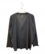 Needlesニードルズ）の古着「V Neck Cardigan - Poly Mesh　IN211」｜ブラック