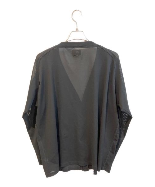Needles（ニードルズ）Needles (ニードルズ) V Neck Cardigan - Poly Mesh　IN211 ブラック サイズ:XLの古着・服飾アイテム