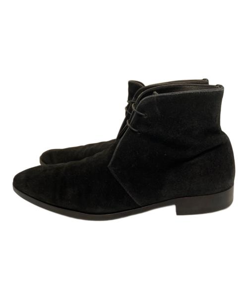 BURBERRY BLACK LABEL（バーバリーブラックレーベル）BURBERRY BLACK LABEL (バーバリーブラックレーベル) スウェードシューズ ブラック サイズ:27の古着・服飾アイテム
