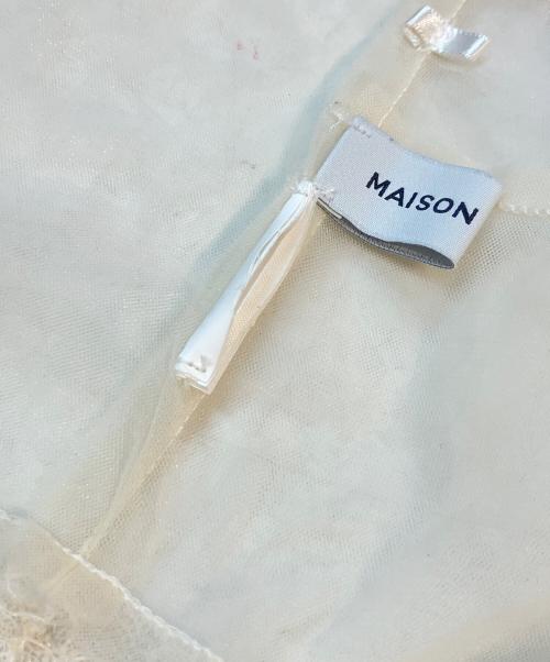 MAISON SPECIAL（メゾンスペシャル）MAISON SPECIAL (メゾンスペシャル) ドッキンググレースチュールワンピース ベージュ サイズ:表記無しの古着・服飾アイテム