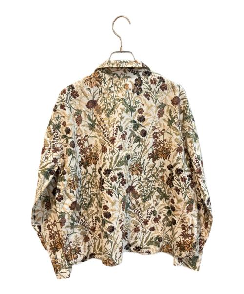 mizuiro-ind（ミズイロインド）mizuiro-ind (ミズイロインド) プリントベーシックシャツ ホワイト サイズ:Freeの古着・服飾アイテム
