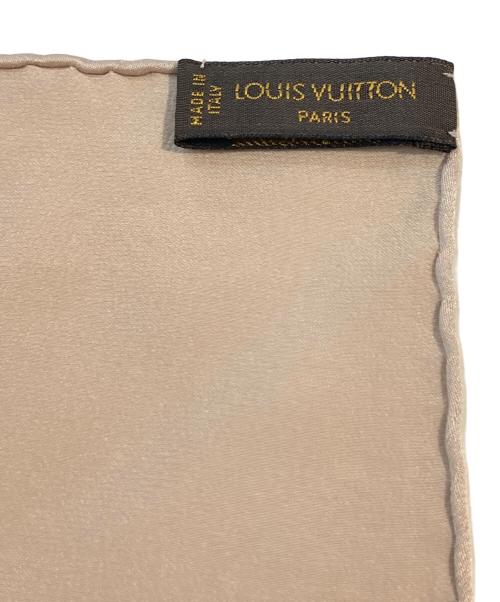 LOUIS VUITTON（ルイ ヴィトン）LOUIS VUITTON (ルイ ヴィトン) シルクスカーフ ベージュ サイズ:-の古着・服飾アイテム