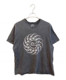 VERTICAL GARAGE（バーチカルガレージ）の古着「ダメージ加工 マーチャンダイズTシャツ　93000169」｜ブラック