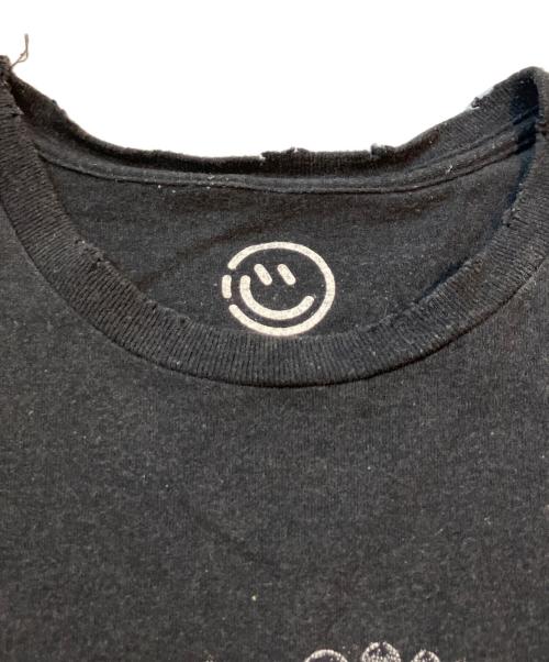 VERTICAL GARAGE（バーチカルガレージ）VERTICAL GARAGE (バーチカルガレージ) ダメージ加工 マーチャンダイズTシャツ　93000169 ブラック サイズ:Lの古着・服飾アイテム