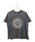 VERTICAL GARAGE（バーチカルガレージ）の古着「ダメージ加工 マーチャンダイズTシャツ　93000169」｜ブラック