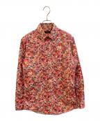 PAUL SMITHポールスミス）の古着「フラワープリントシャツ」｜レッド