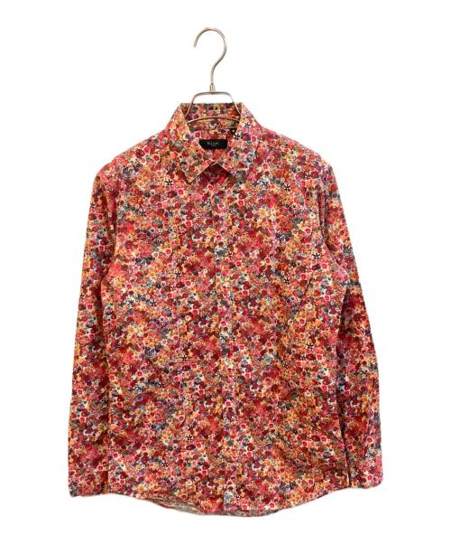 PAUL SMITH（ポールスミス）Paul Smith (ポールスミス) フラワープリントシャツ レッド サイズ:Mの古着・服飾アイテム