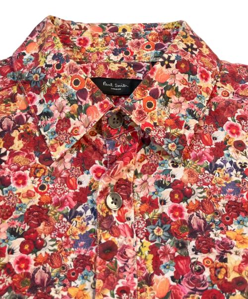 PAUL SMITH（ポールスミス）Paul Smith (ポールスミス) フラワープリントシャツ レッド サイズ:Mの古着・服飾アイテム