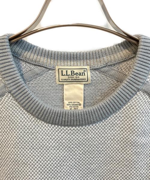 L.L.Bean（エルエルビーン）L.L.Bean (エルエルビーン) コットンカシミヤバーズアイニット グレー サイズ:XL 未使用品の古着・服飾アイテム