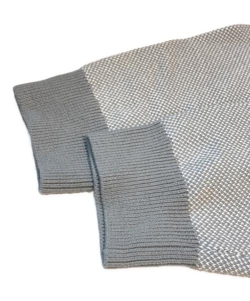 L.L.Bean（エルエルビーン）L.L.Bean (エルエルビーン) コットンカシミヤバーズアイニット グレー サイズ:XL 未使用品の古着・服飾アイテム