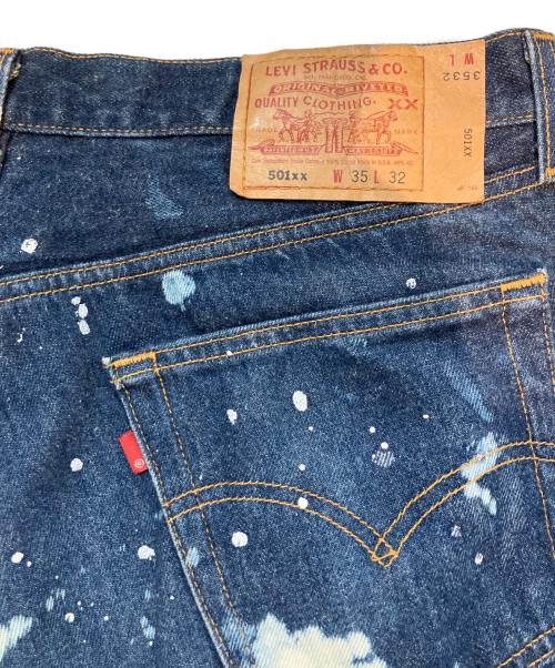 LEVI'S（リーバイス）LEVI'S (リーバイス) 90’Sペイント加工デニムパンツ インディゴ サイズ:ｗ35の古着・服飾アイテム