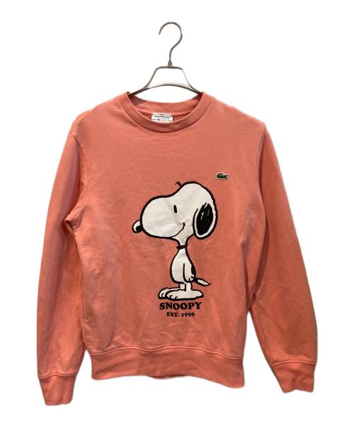 LACOSTE（ラコステ）LACOSTE (ラコステ) PEANUTS (ピーナッツ) スウェット ピンク サイズ:Sの古着・服飾アイテム