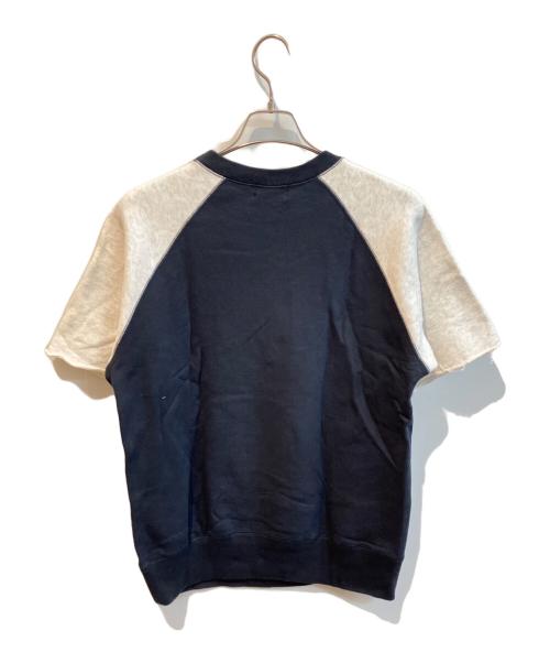 KOLOR（カラー）KOLOR (カラー) 半袖スウェット ネイビー×グレー サイズ:2の古着・服飾アイテム