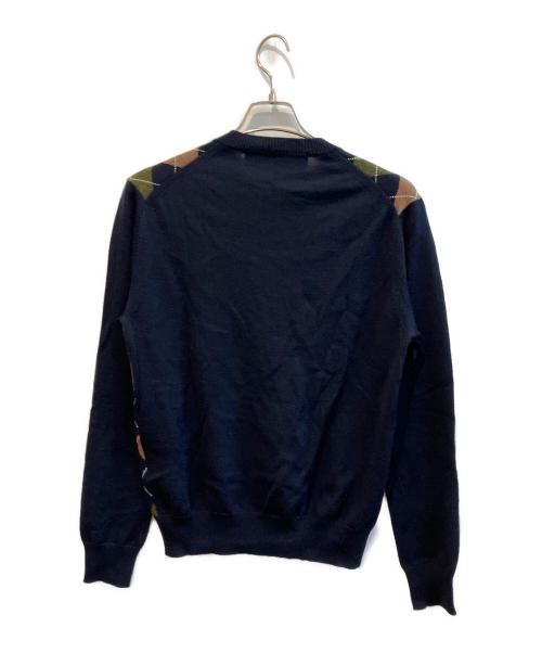 COMME des GARCONS HOMME（コムデギャルソン オム）COMME des GARCONS HOMME (コムデギャルソン オム) アーガイルVネックニット　HB-N003 ネイビー サイズ:ｍの古着・服飾アイテム