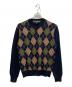 COMME des GARCONS HOMME（コムデギャルソン オム）の古着「アーガイルVネックニット　HB-N003」｜ネイビー