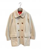 Vivienne Westwood RED LABELヴィヴィアンウエストウッドレッドレーベル）の古着「ウールメルトンPコート 16-12-622004」｜ベージュ
