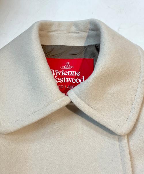 Vivienne Westwood RED LABEL（ヴィヴィアンウエストウッドレッドレーベル）Vivienne Westwood RED LABEL (ヴィヴィアンウエストウッドレッドレーベル) ウールメルトンPコート 16-12-622004 ベージュ サイズ:1の古着・服飾アイテム
