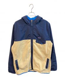 Patagonia（パタゴニア）の古着「シェルドシンチラ スナップT フーディ」｜ネイビー×アイボリー