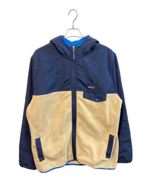 Patagonia（パタゴニア）Patagonia (パタゴニア) シェルドシンチラ スナップT フーディ ネイビー×アイボリー サイズ:ＸＬの古着・服飾アイテム