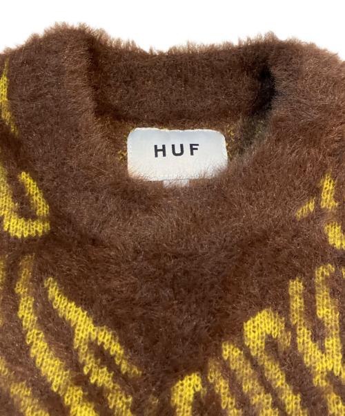 HUF（ハフ）HUF (ハフ) シャギーニット ブラウン サイズ:Ｌの古着・服飾アイテム
