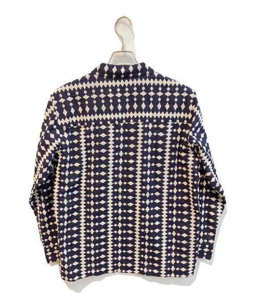 SHIPS（シップス）SHIPS (シップス) エンブロイダリー オープンカラー ロングスリーブ シャツ 111-15-0436 ネイビー サイズ:L 未使用品の古着・服飾アイテム