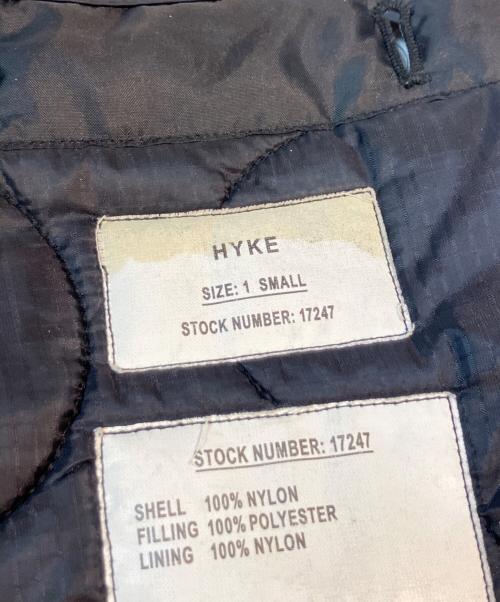 HYKE（ハイク）HYKE (ハイク) キルティングコート　17247 ブラック サイズ:Sの古着・服飾アイテム