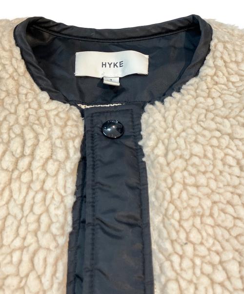 HYKE（ハイク）HYKE (ハイク) FAUX SHEARLING JACKET　182-17176 ホワイト サイズ:1の古着・服飾アイテム