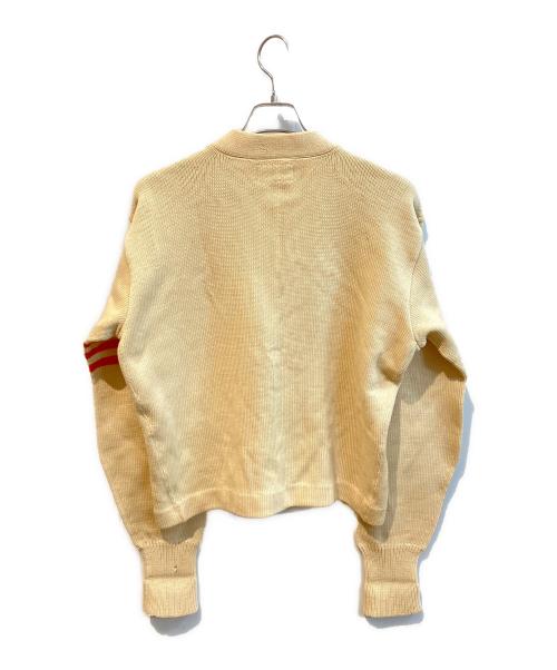 USED（ユーズド）USED (ユーズド) 50s レタードカーディガン ベージュ サイズ:-の古着・服飾アイテム