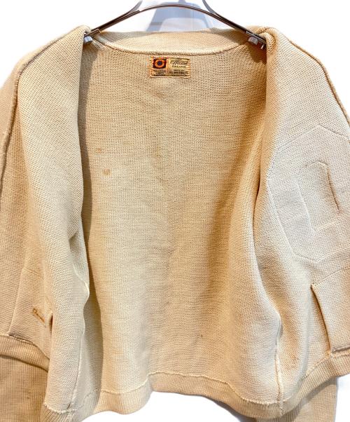 USED（ユーズド）USED (ユーズド) 50s レタードカーディガン ベージュ サイズ:-の古着・服飾アイテム
