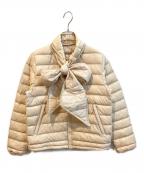 DANTON×BEAMS COUTUREダントン×ビームス クチュール）の古着「マフラーリボン ダウン 18-18-0002-637」｜ベージュ