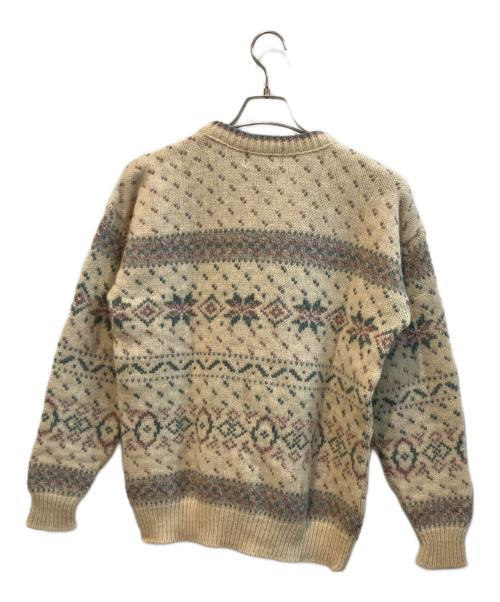 Eddie Bauer（エディーバウアー）Eddie Bauer (エディーバウアー) ノルディックニット アイボリー サイズ:Lの古着・服飾アイテム