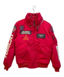 AVIREX（アヴィレックス）の古着「CUSTOM CWU TOP GUN　6102176」｜レッド