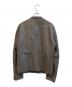 TK TAKEO KIKUCHI (ティーケー タケオキクチ) シングルライダースジャケット グレー サイズ:M：5000円