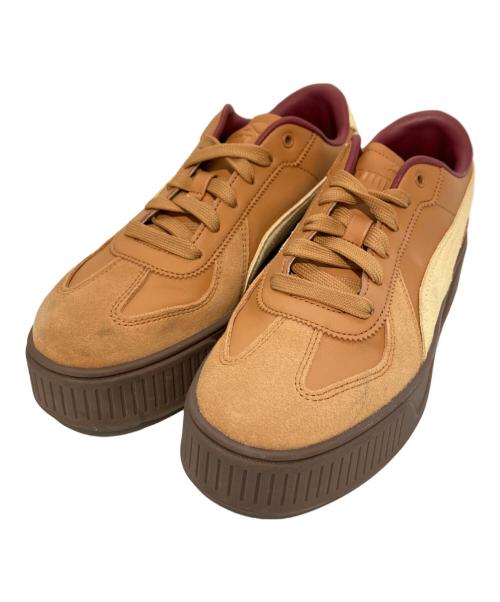 PUMA（プーマ）PUMA (プーマ) KARMEN T2 ベージュ サイズ:24の古着・服飾アイテム
