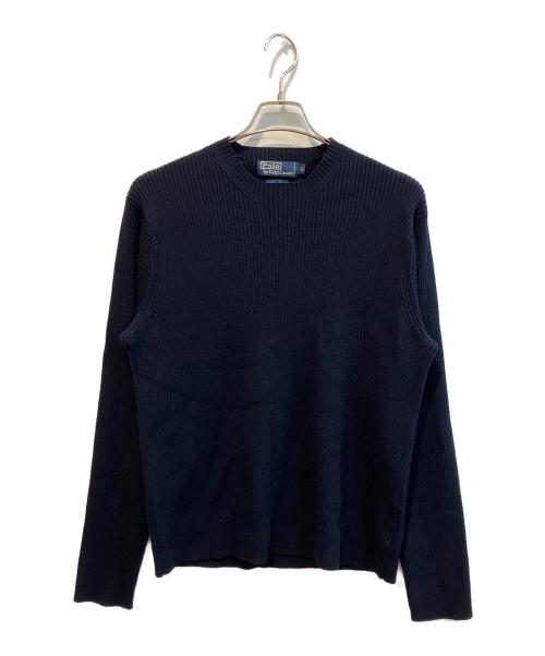 POLO RALPH LAUREN（ポロ・ラルフローレン）POLO RALPH LAUREN (ポロ・ラルフローレン) ウールニット ネイビー サイズ:LLの古着・服飾アイテム