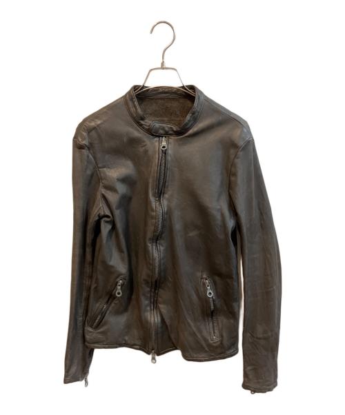 ISAMU KATAYAMA BACKLASH（イサムカタヤマ・バックラッシュ）ISAMU KATAYAMA BACKLASH (イサムカタヤマ・バックラッシュ) キップレザージャケット ブラック サイズ:Ｍの古着・服飾アイテム