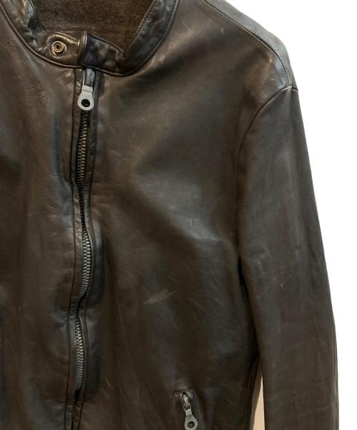 ISAMU KATAYAMA BACKLASH（イサムカタヤマ・バックラッシュ）ISAMU KATAYAMA BACKLASH (イサムカタヤマ・バックラッシュ) キップレザージャケット ブラック サイズ:Ｍの古着・服飾アイテム