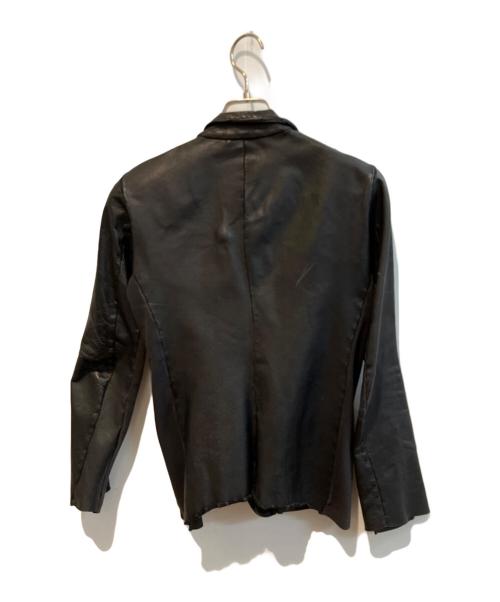Kyoji Maruyama（キョウジ・マルヤマ）Kyoji Maruyama (キョウジ・マルヤマ) レザージャケット ブラック サイズ:2の古着・服飾アイテム