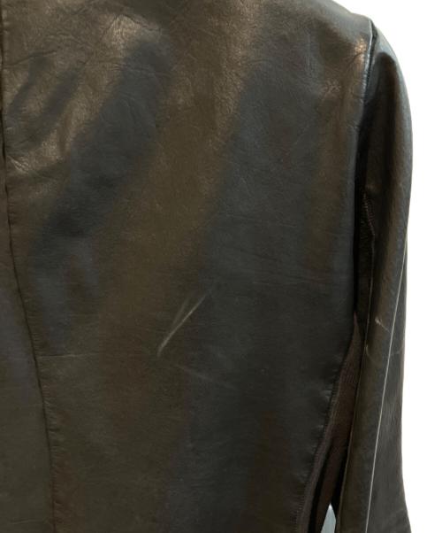 Kyoji Maruyama（キョウジ・マルヤマ）Kyoji Maruyama (キョウジ・マルヤマ) レザージャケット ブラック サイズ:2の古着・服飾アイテム